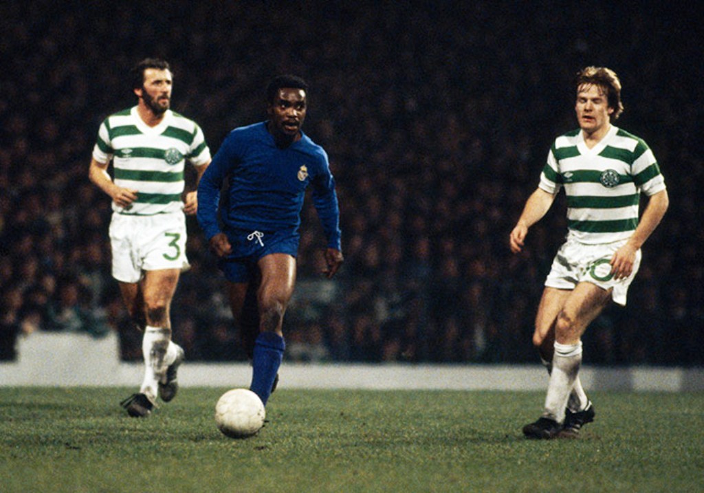 Real's Cunningham at Parkhead 1980