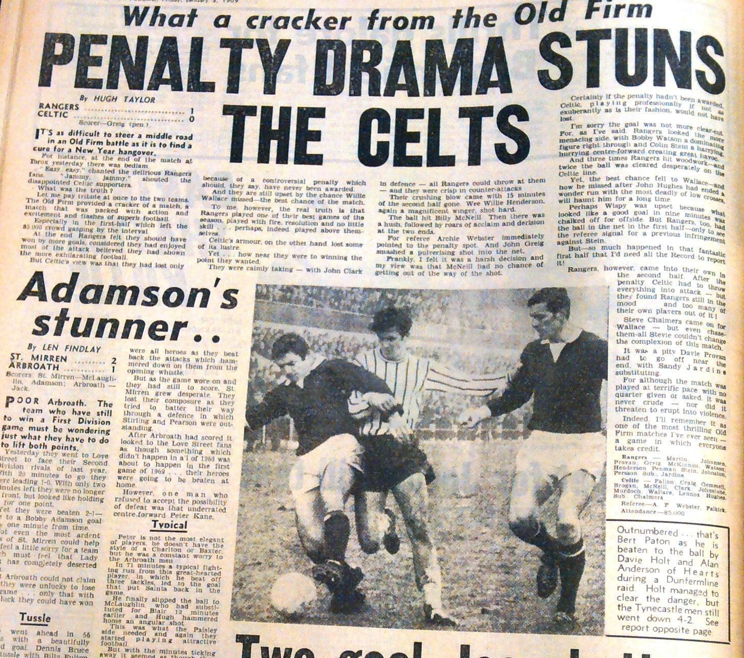 1969 Rangers 1-0 Celtic